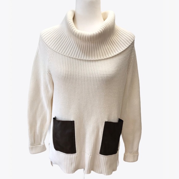 Michael Kors Vegan-Pockets Turtleneck Sweater - M - Picture 3 of 16